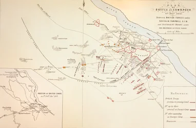 Plan of the Battle of CawnPoor